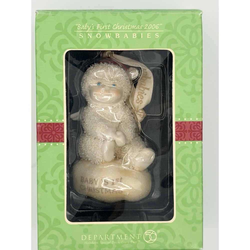 Department Dept 56 Snowbabies Snow Babies 2006 Babies First Christmas